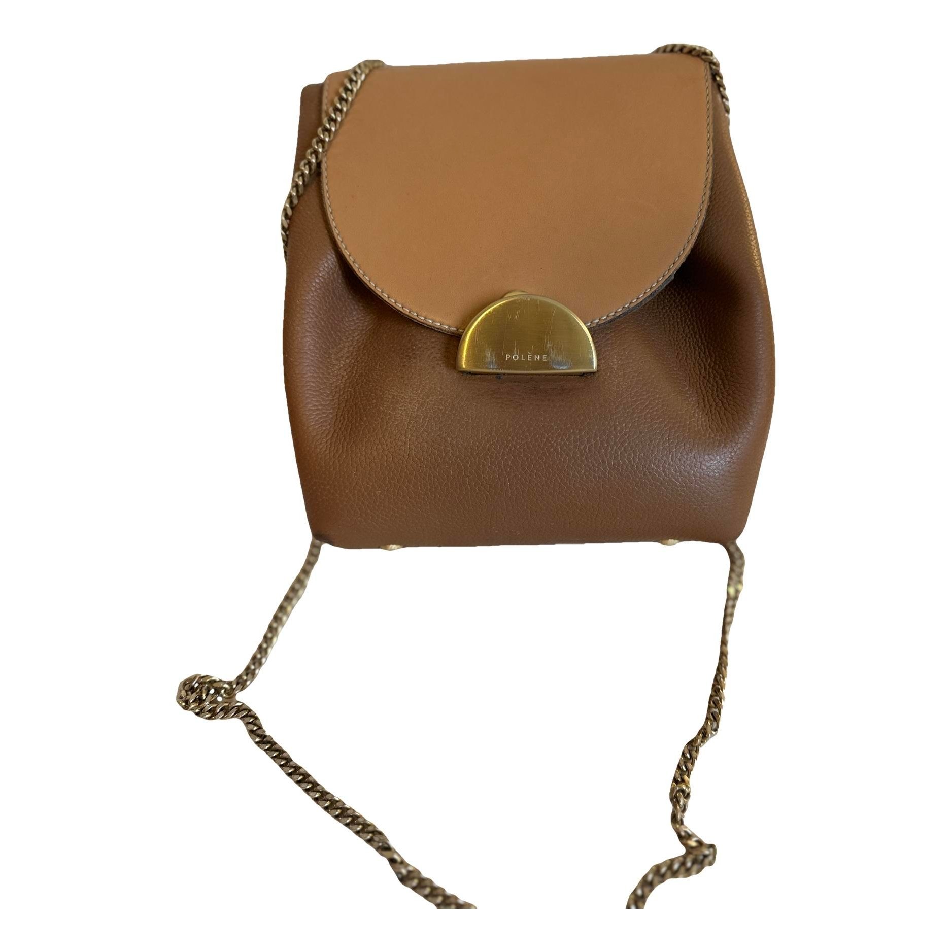 Polene Numéro un mini leather crossbody bag
