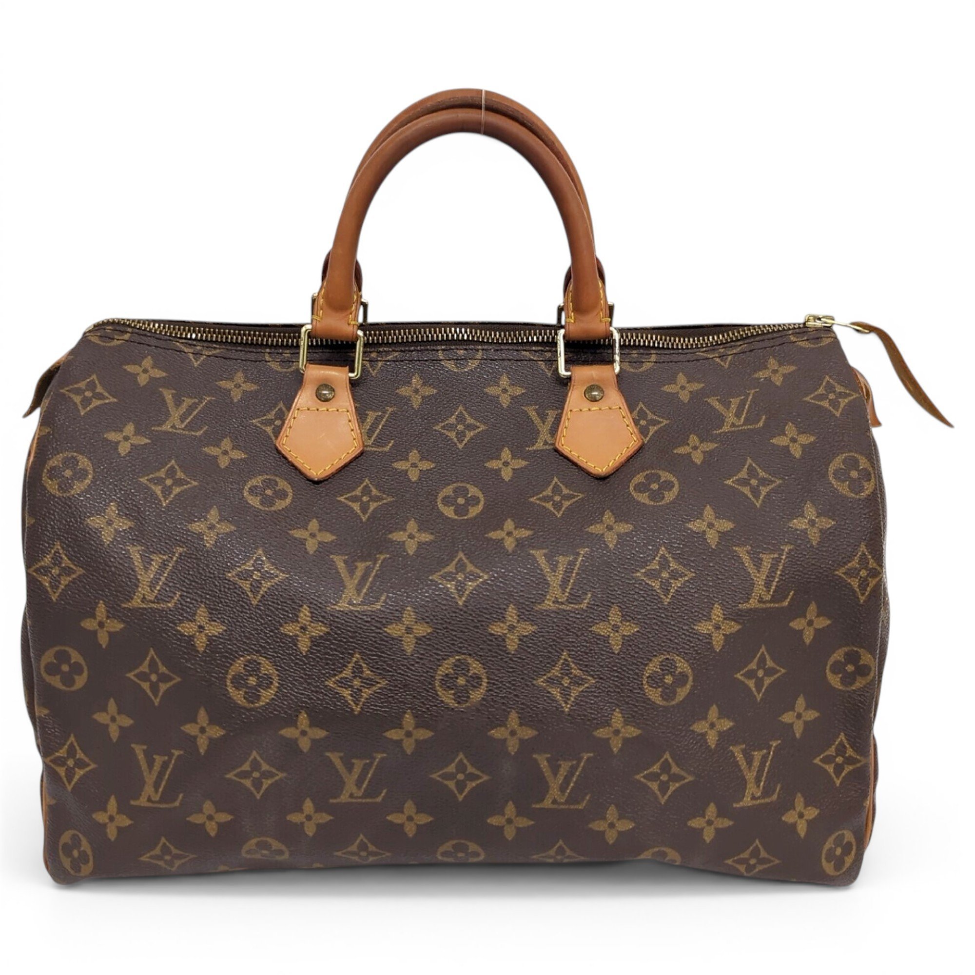 Speedy leather handbag