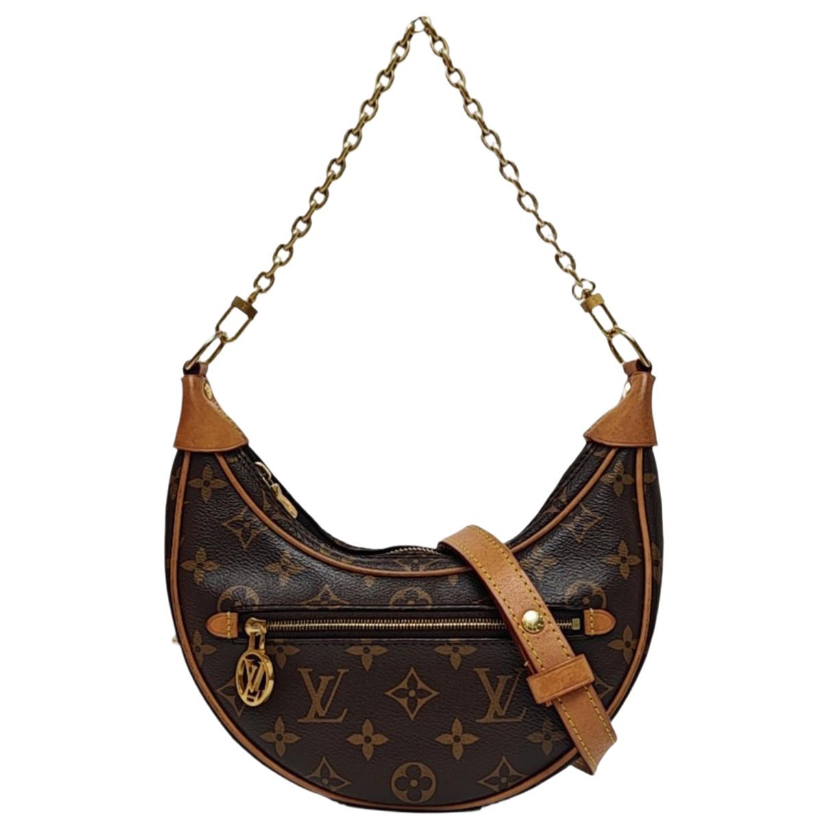 Loop leather crossbody bag