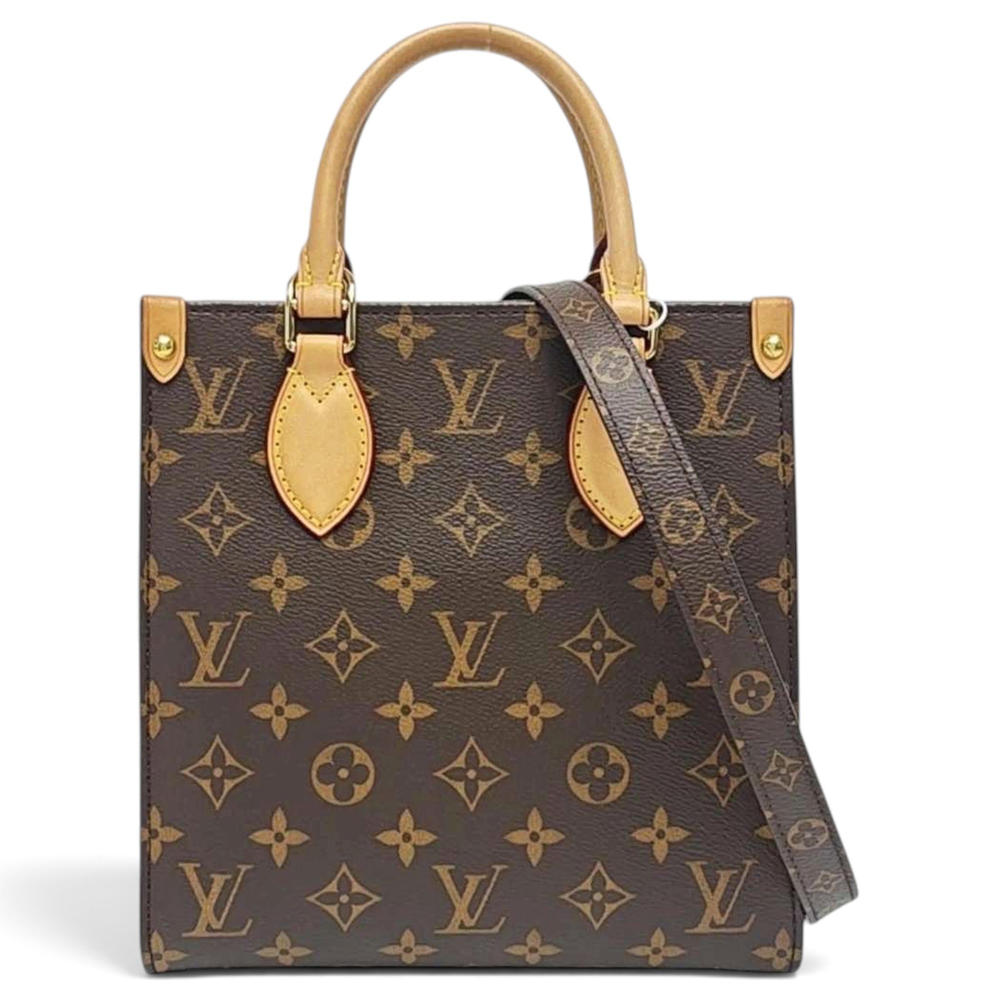 Plat leather handbag