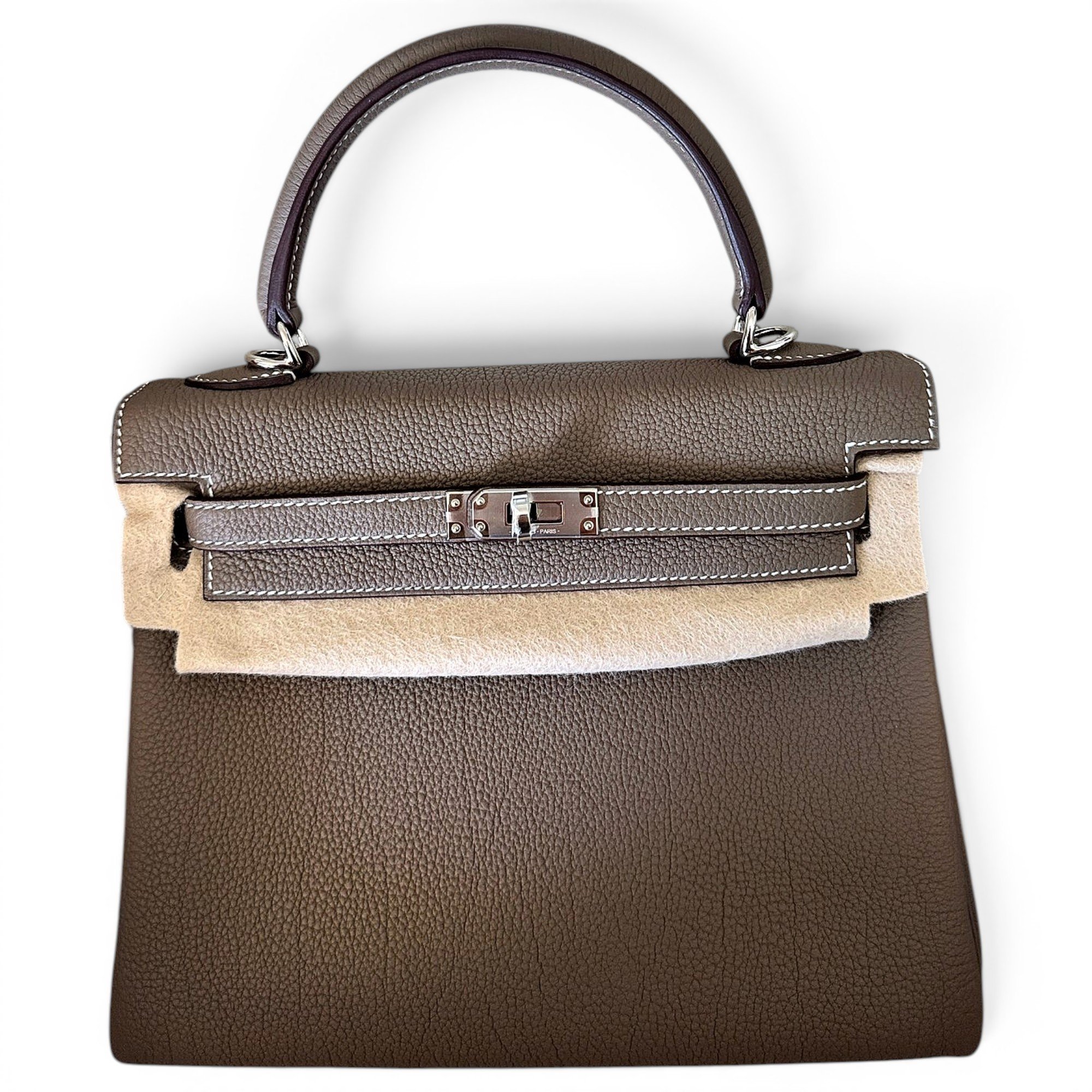 Kelly 25 leather handbag