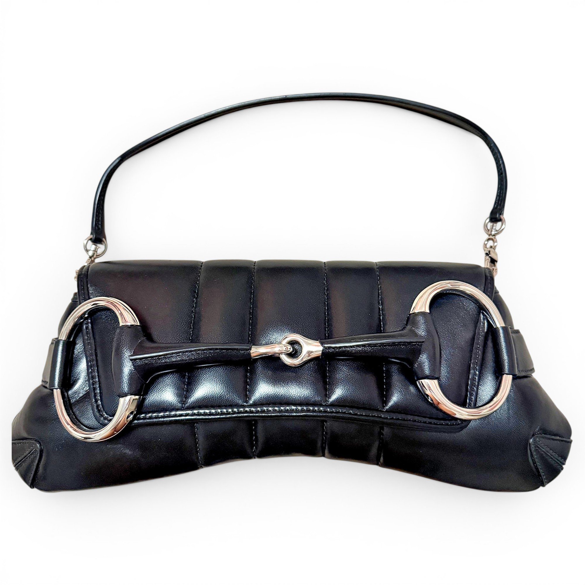 Horsebit Chain leather handbag