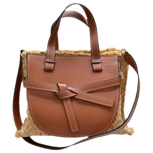 Gate Top Handle leather handbag