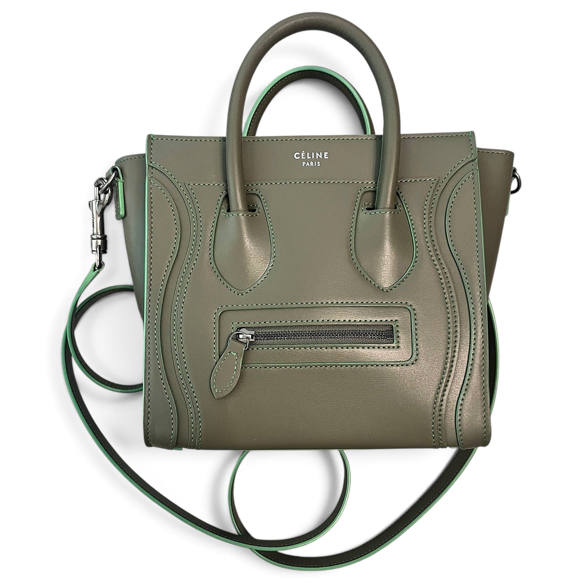 Luggage leather handbag