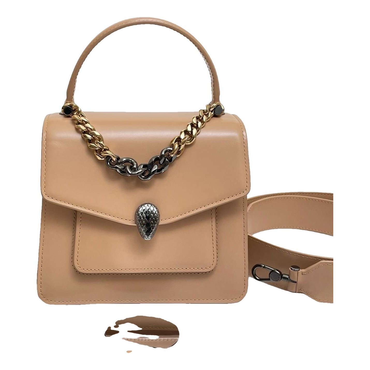 Serpenti leather handbag