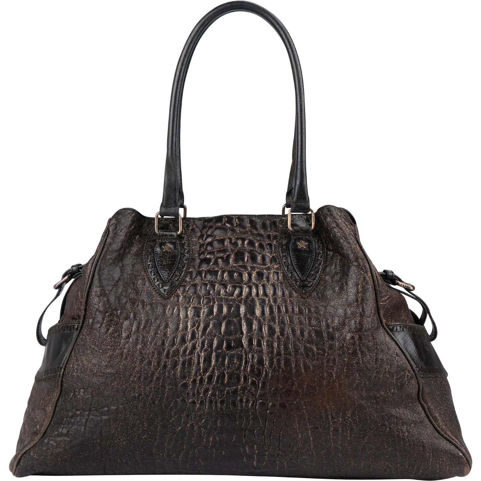 Baguette leather handbag