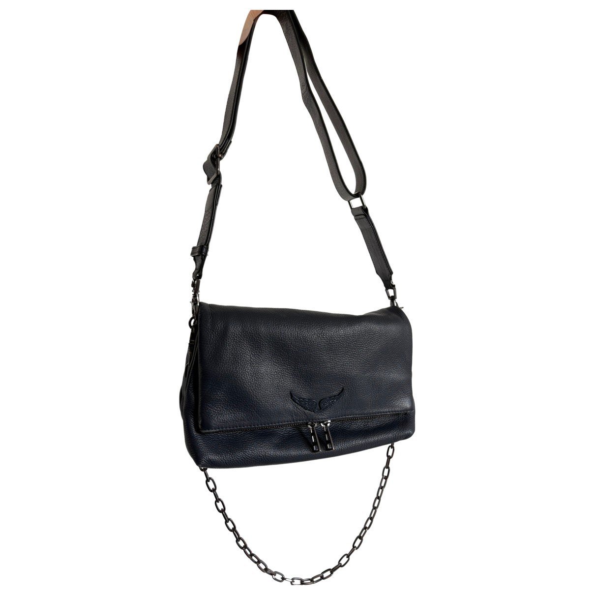 Rock leather crossbody bag