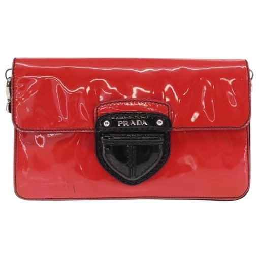 Patent leather handbag