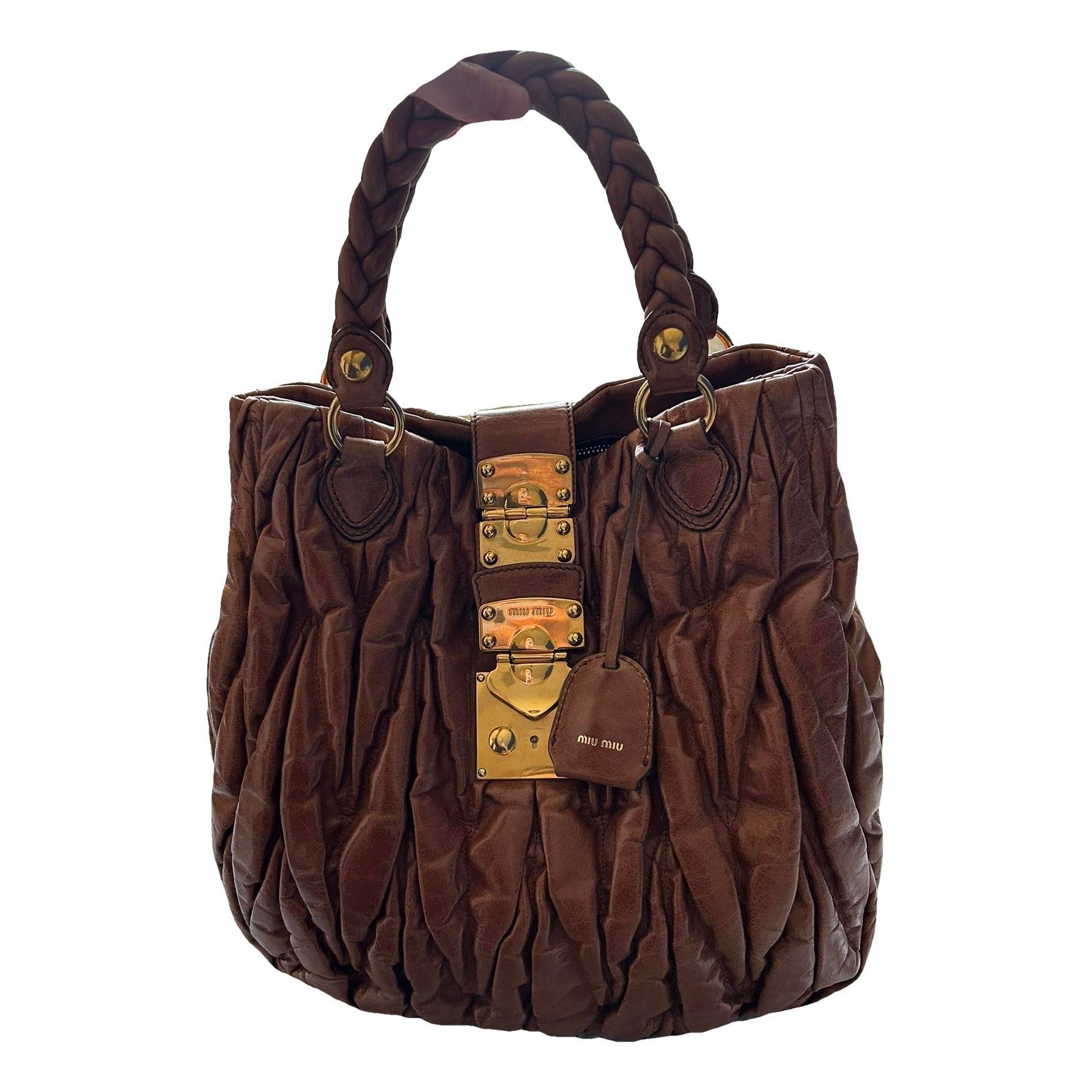 Miu Miu Coffer leather handbag