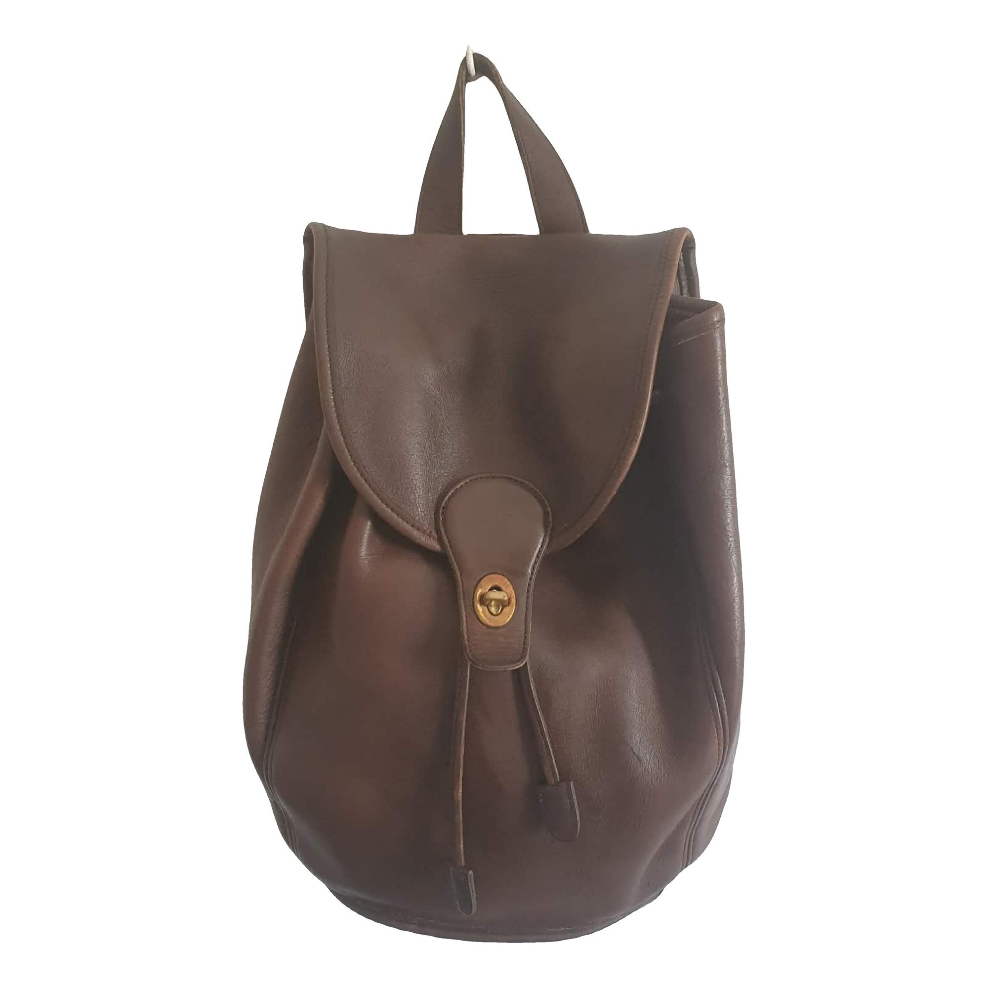 Leather backpack