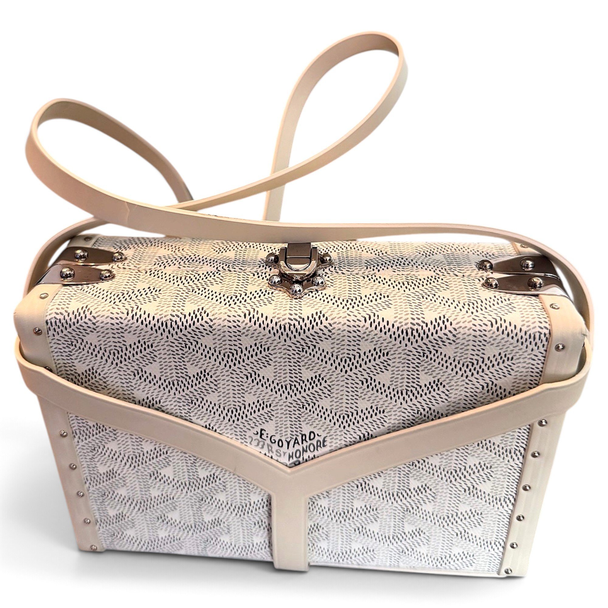 Minaudiere Goyardine leather crossbody bag