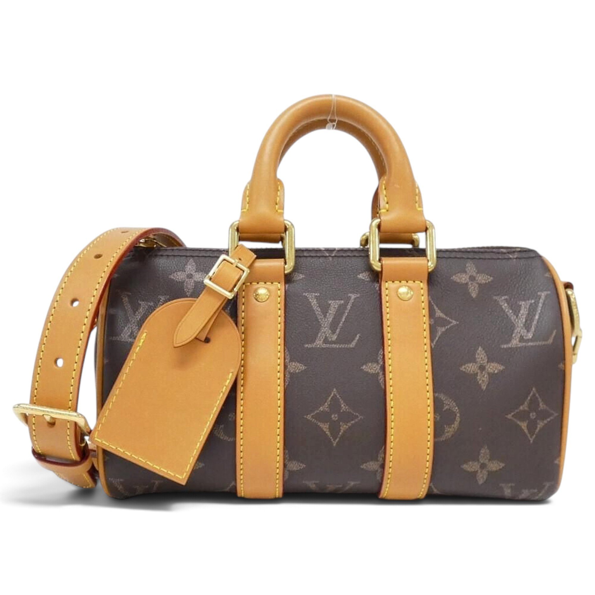 Keepall leather travel bag