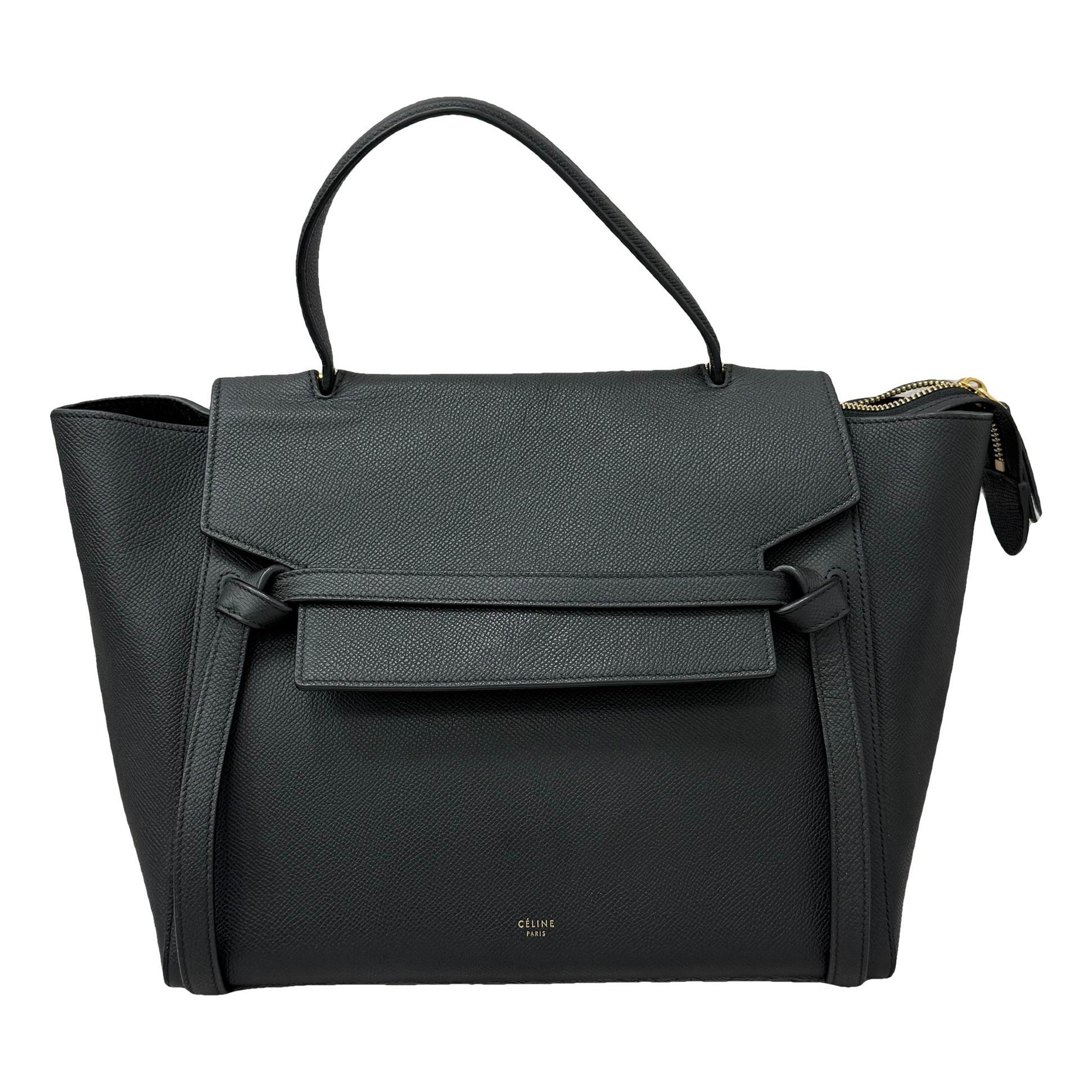 Belt leather handbag