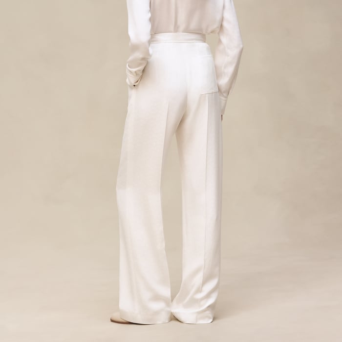 Blanc Cassé Silk Pants