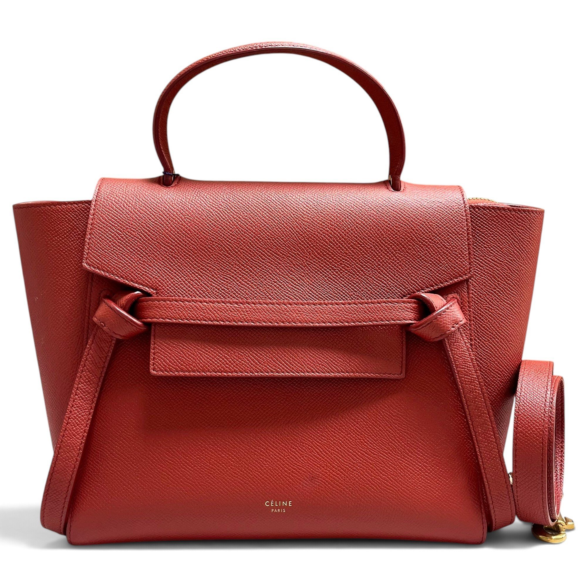 Belt leather handbag