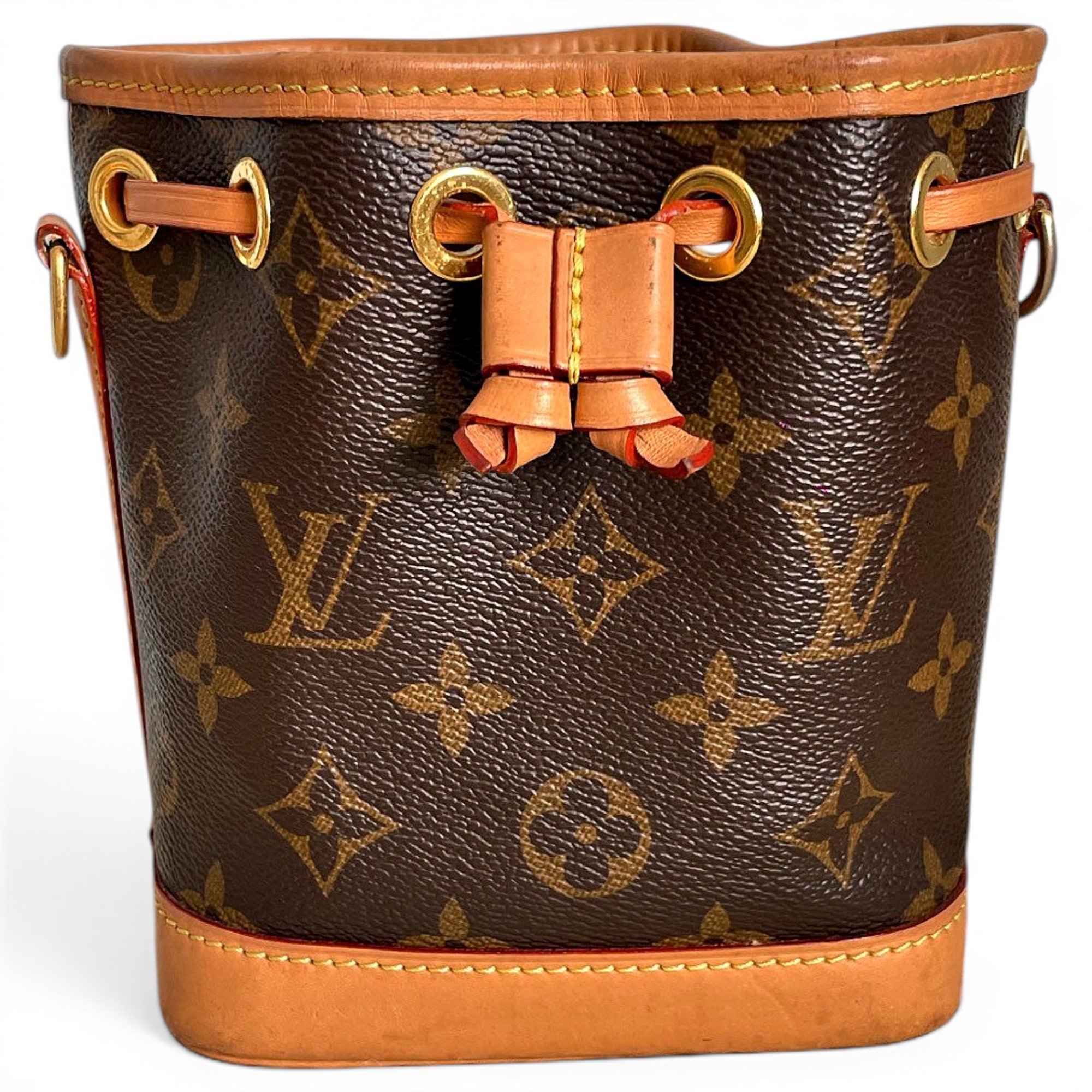 Nano Noé leather handbag