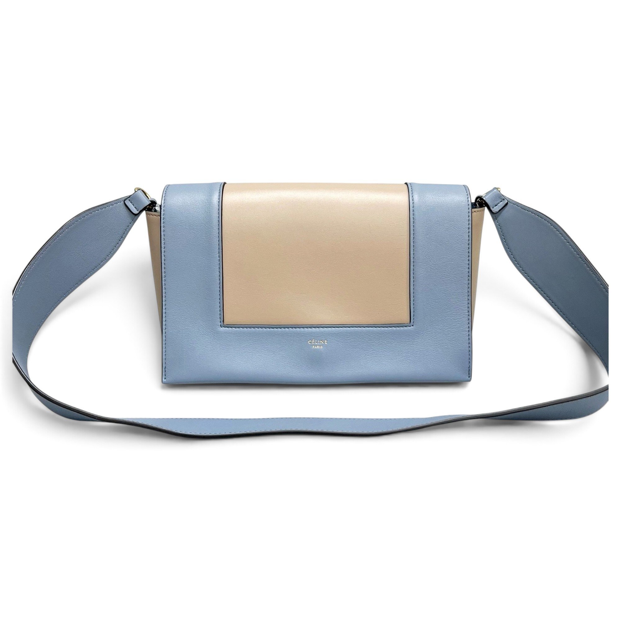 Frame leather handbag