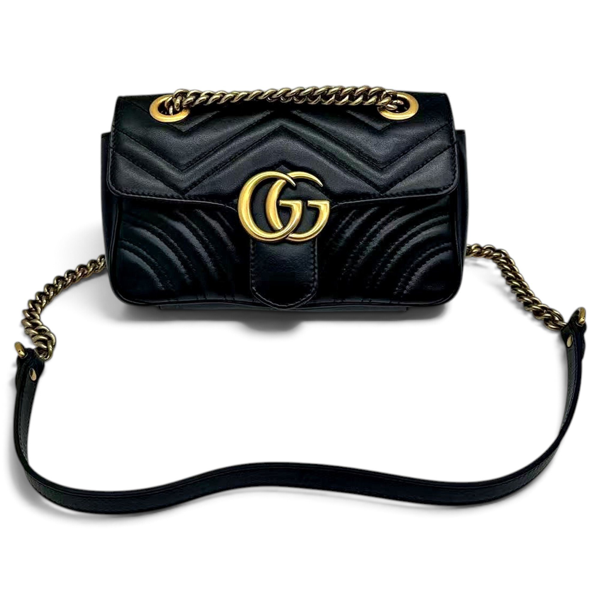 GG Marmont Triple zip leather handbag