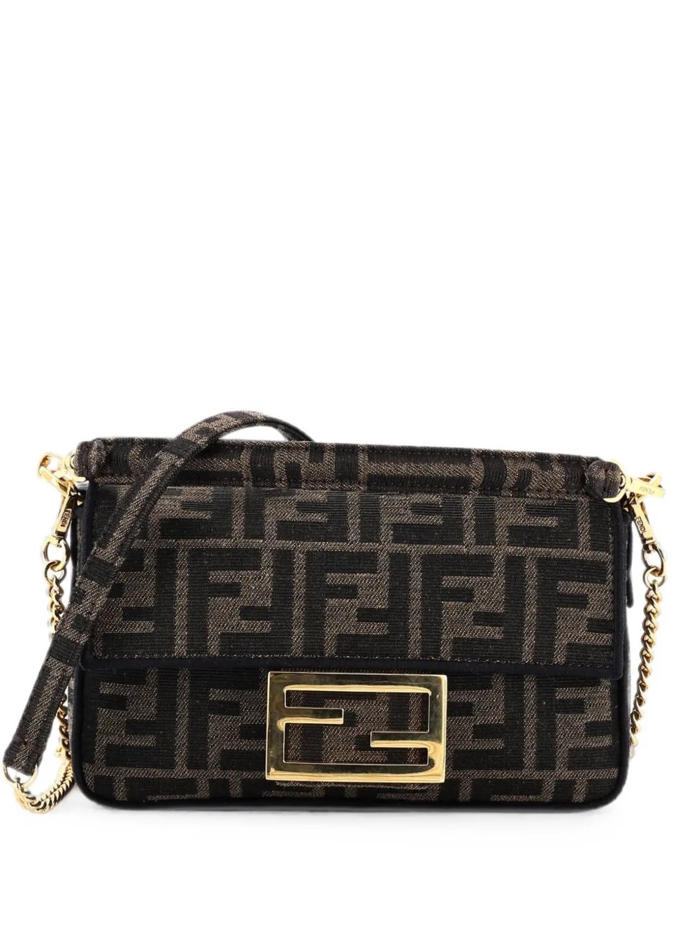 Baguette NM Bag Zucca Canvas Mini crossbody bag