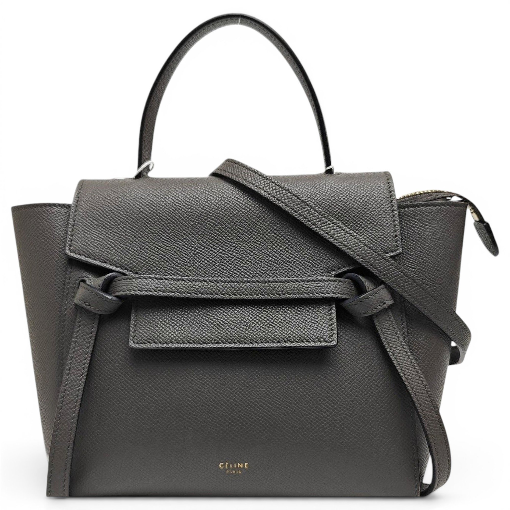 Belt leather handbag