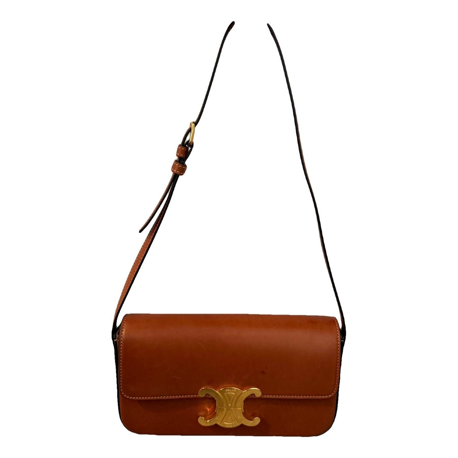 Triomphe Long leather handbag