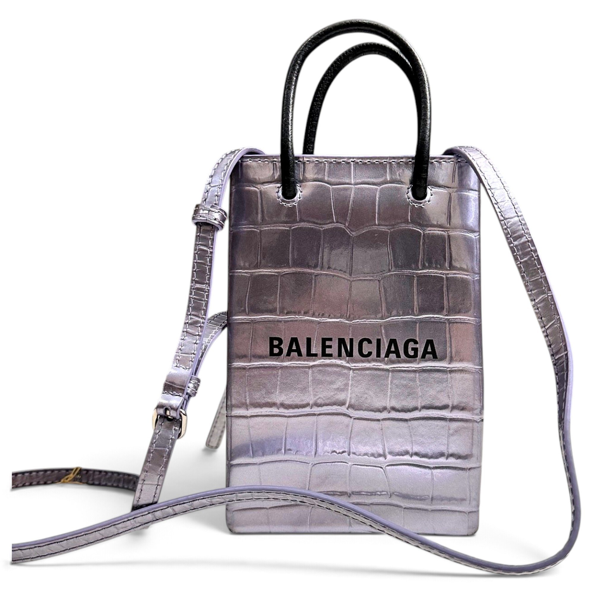 Shopping Phone Holder leather crossbody bag