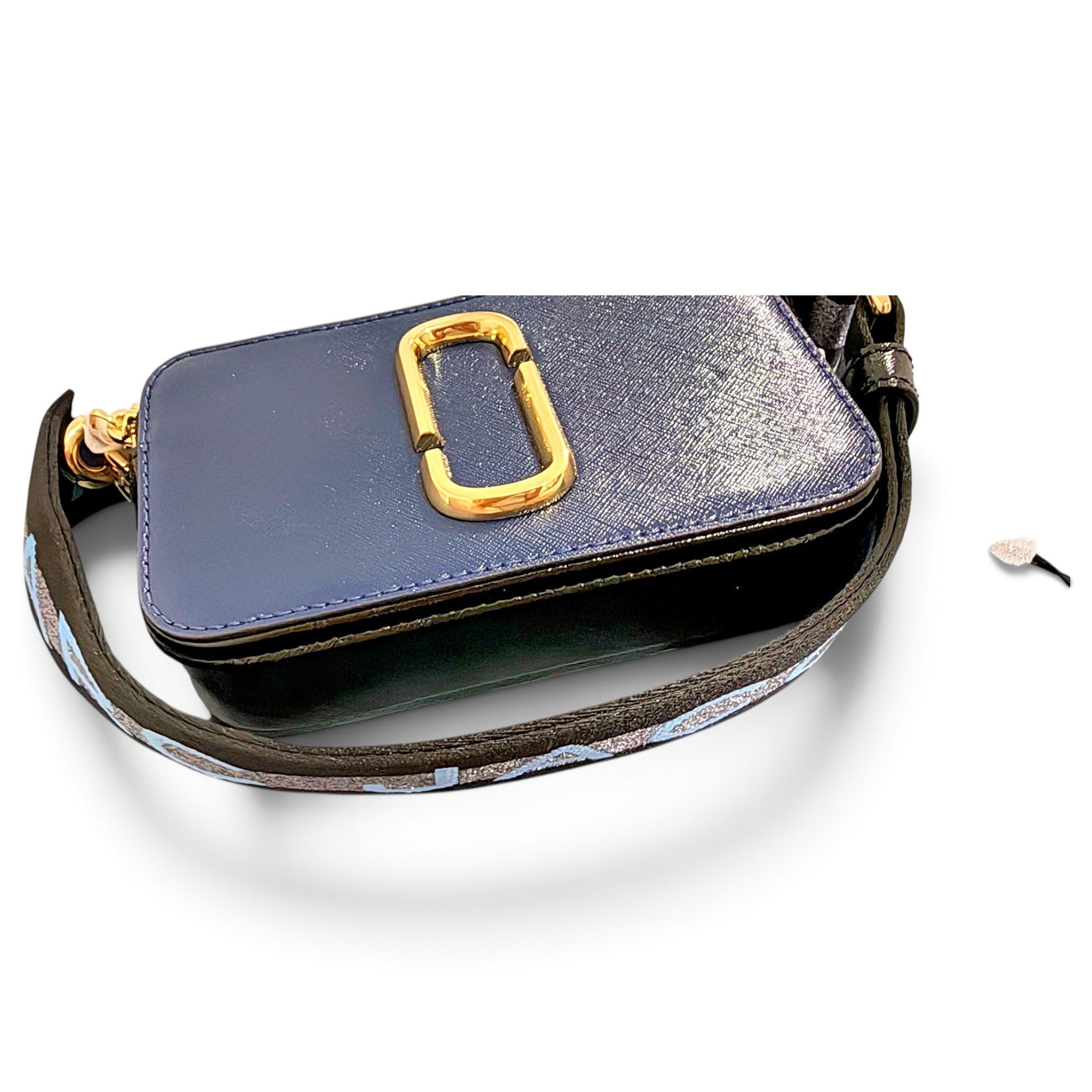 Snapshot leather crossbody bag