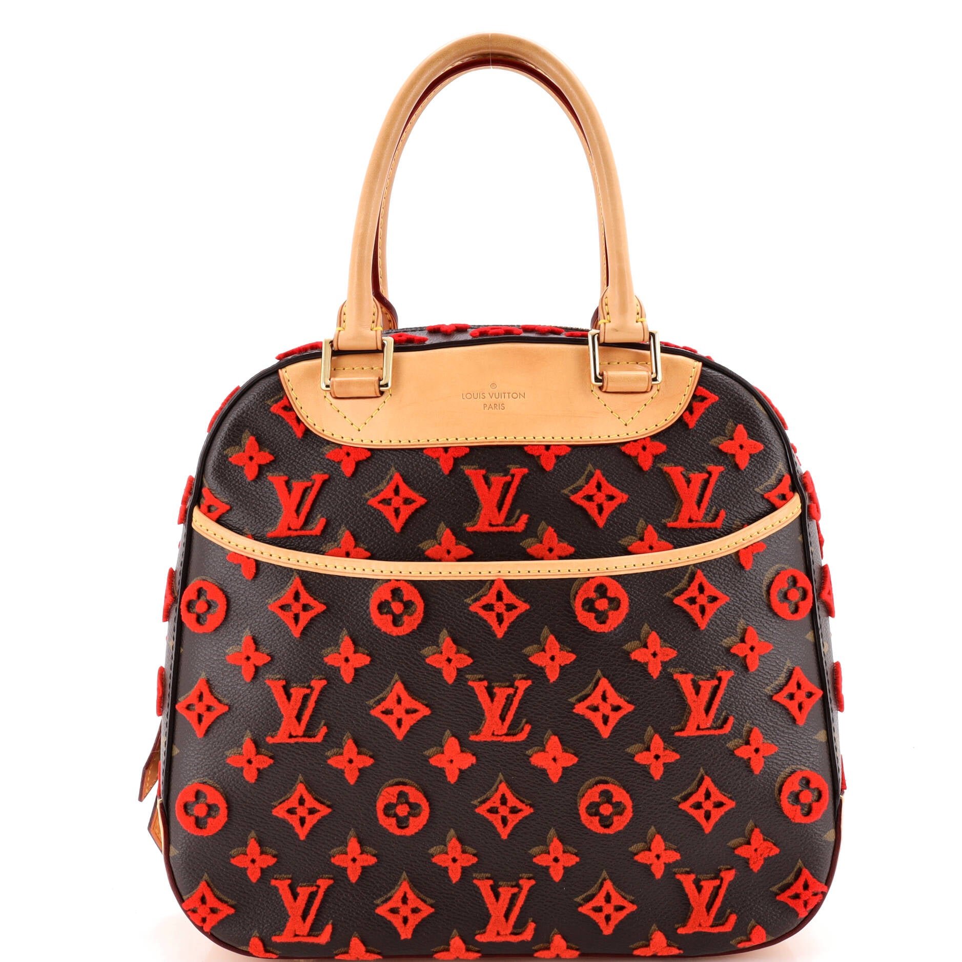 Louis Vuitton Deauville Cube Bag Monogram Tuffetage Canvas