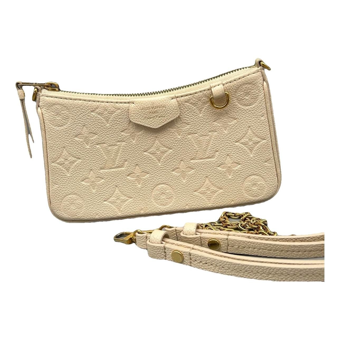 Easy Pouch On Strap leather handbag