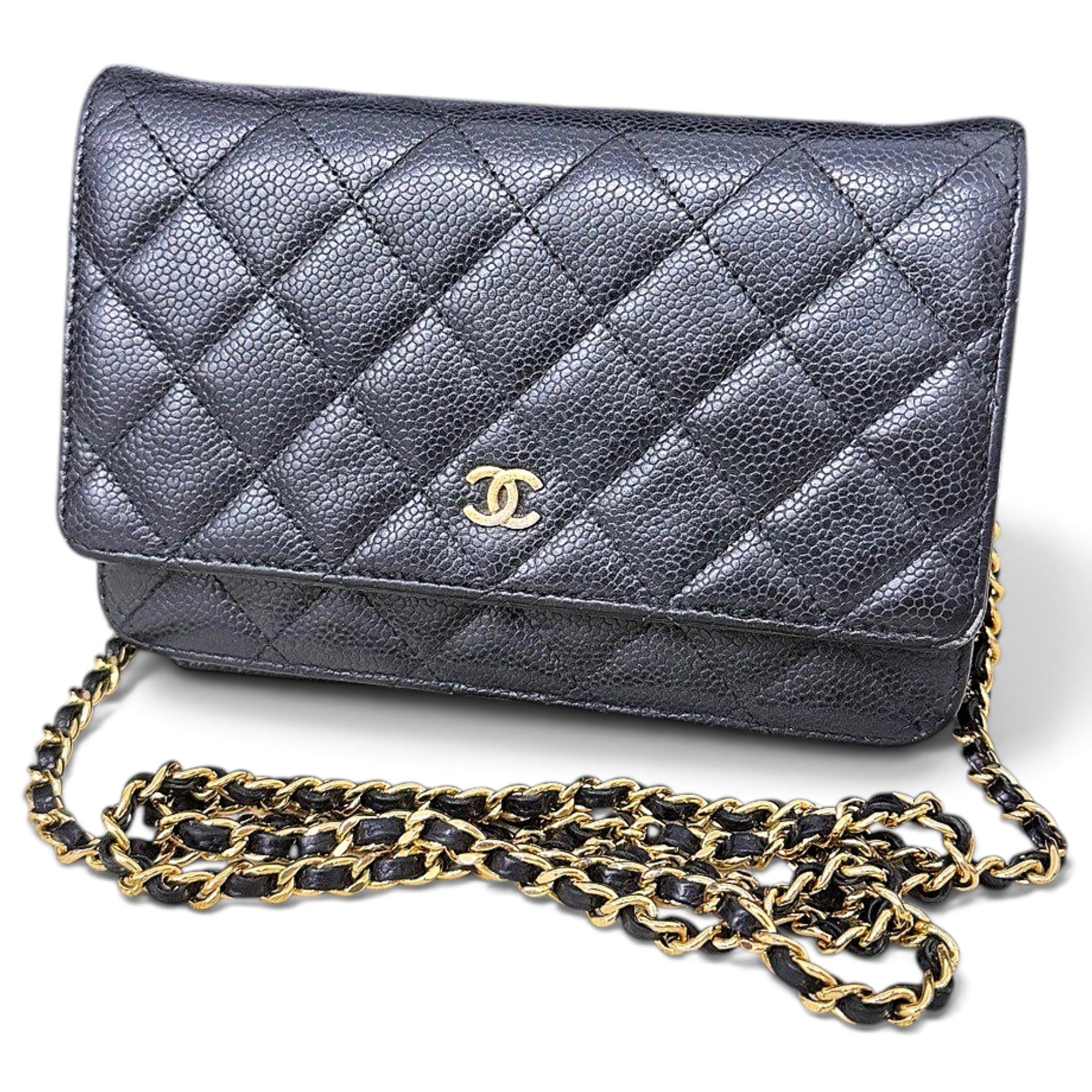 Wallet On Chain Timeless/Classique leather handbag