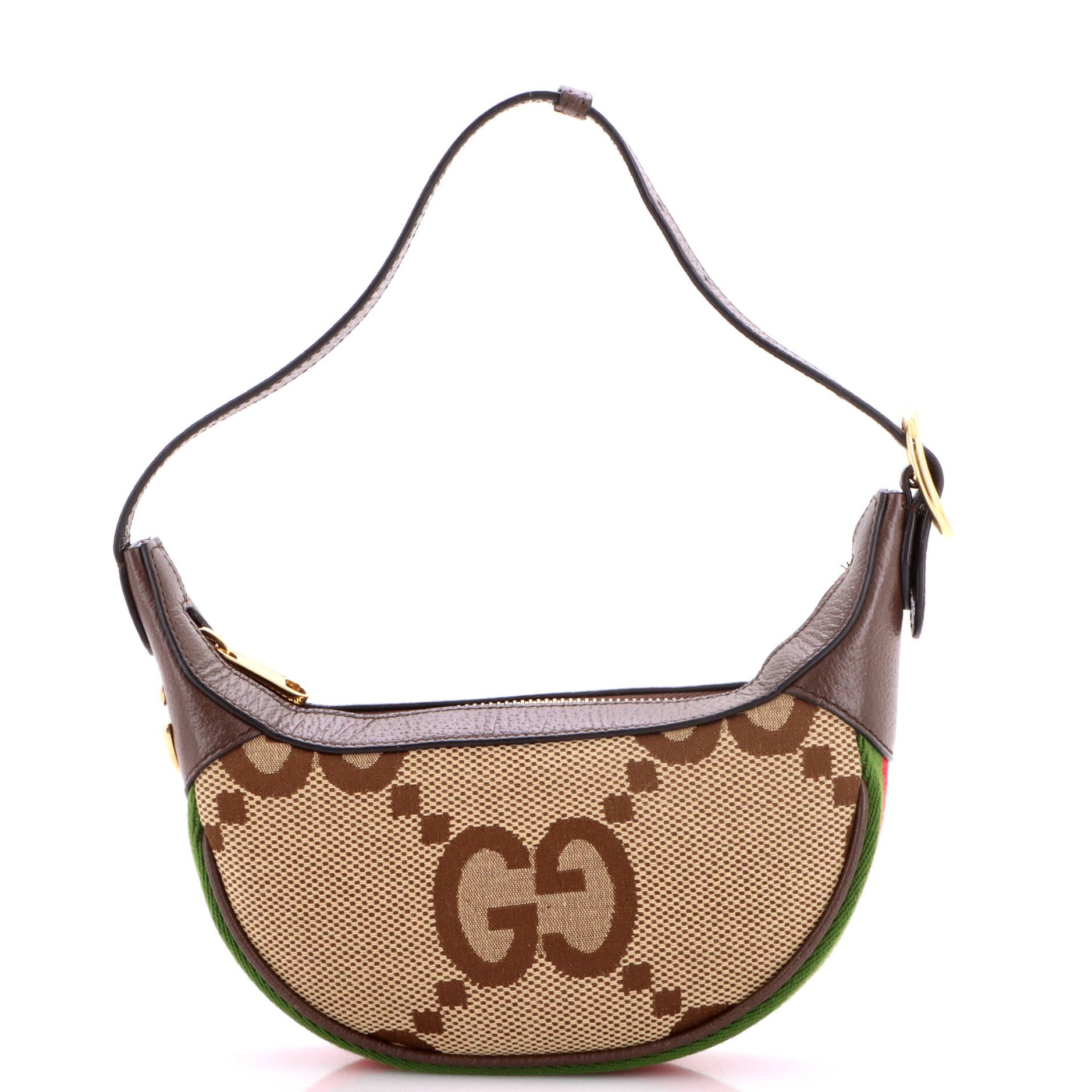 Ophidia Half Moon Bag Jumbo GG Canvas Mini