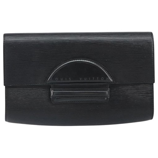 Leather clutch bag