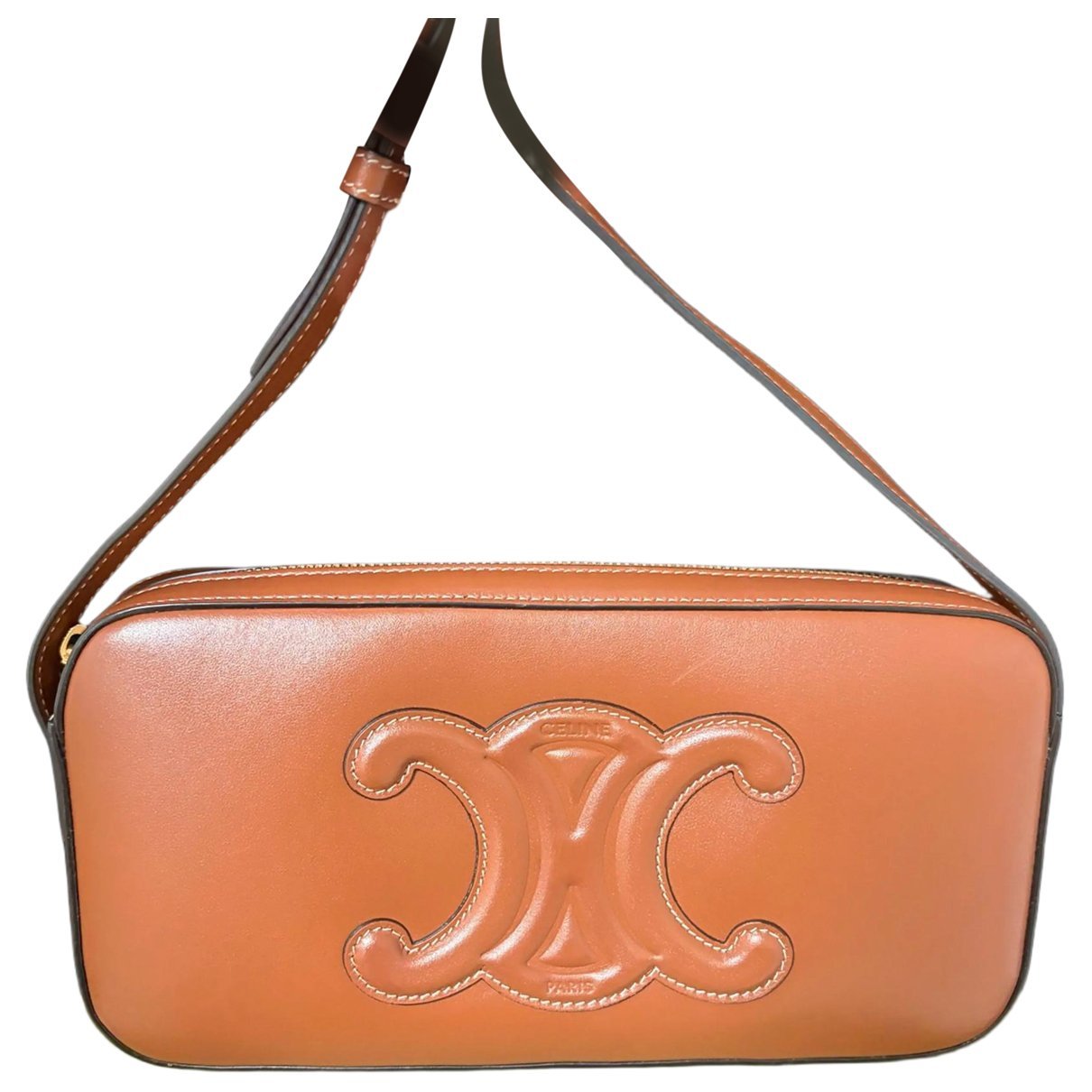 Triomphe Long leather handbag