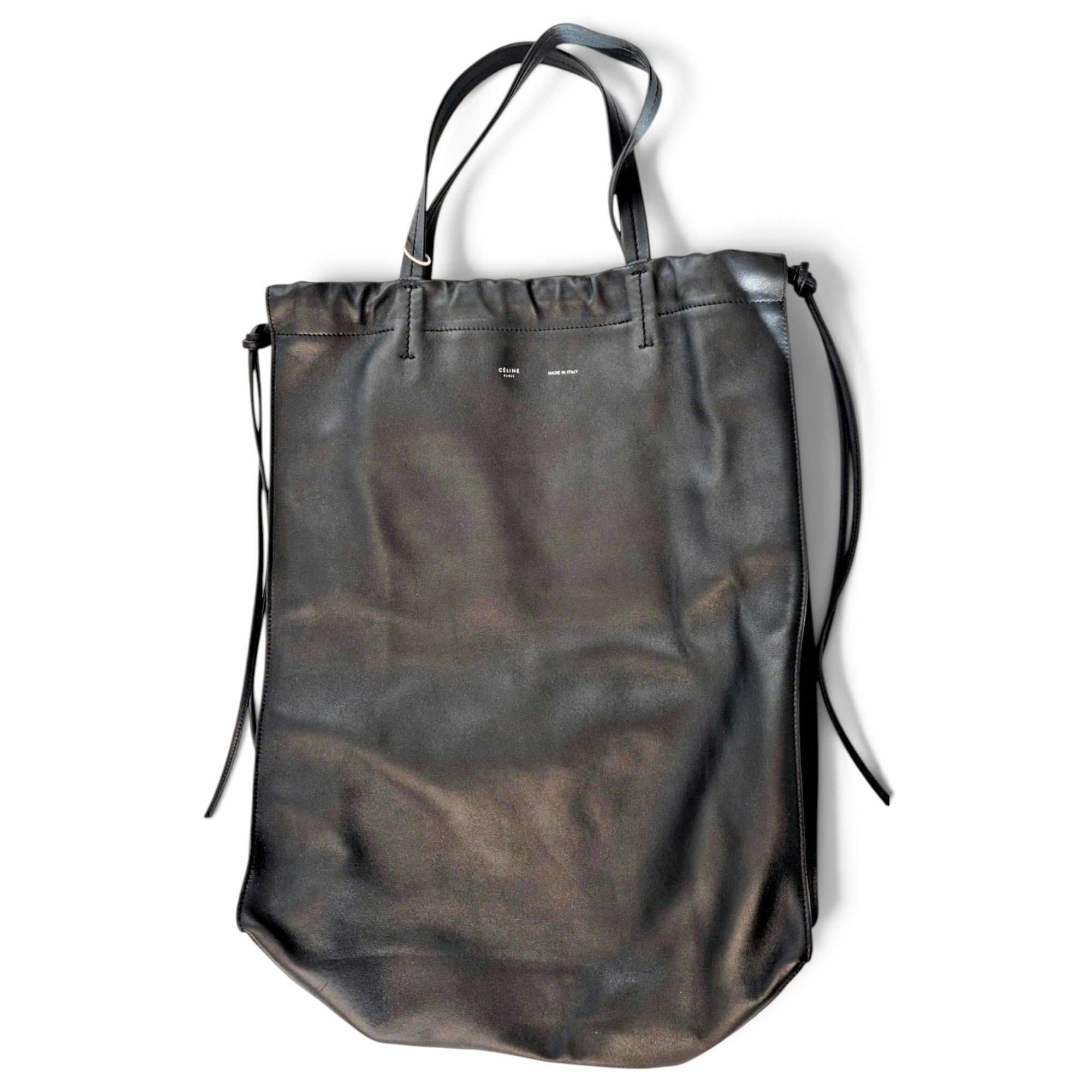 Cabas leather tote