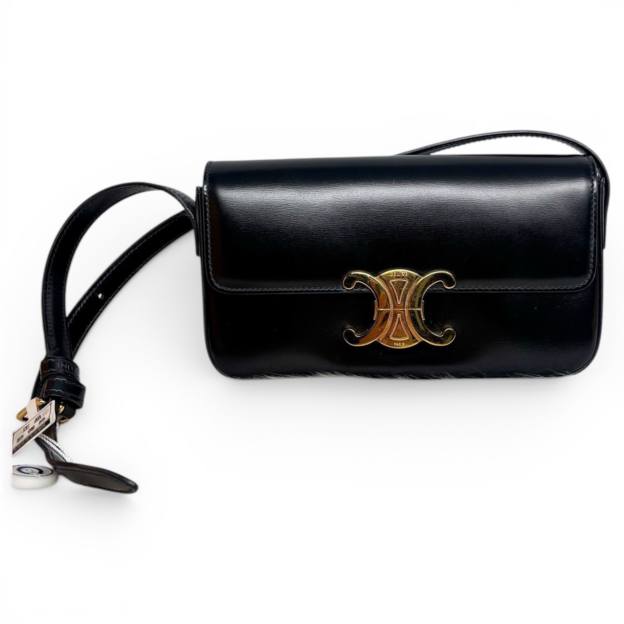 Triomphe leather handbag