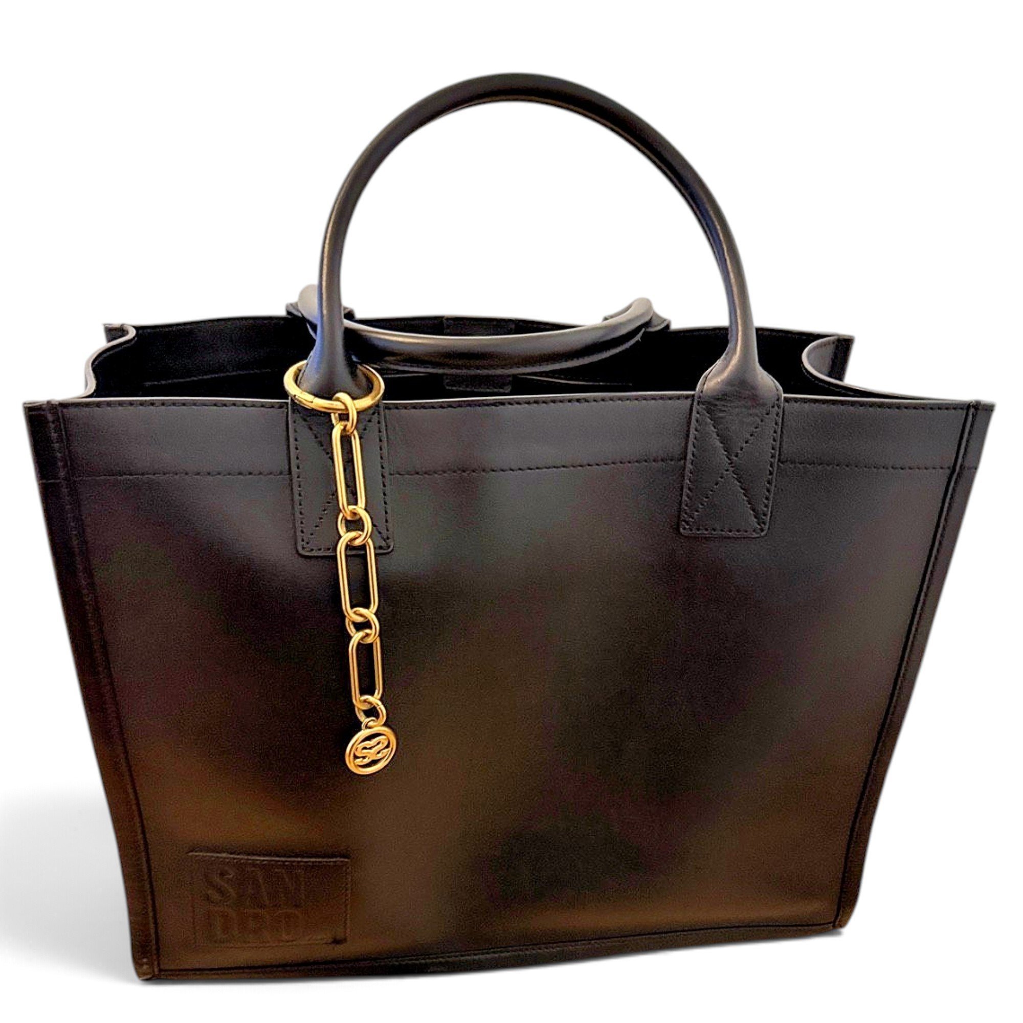 Leather tote