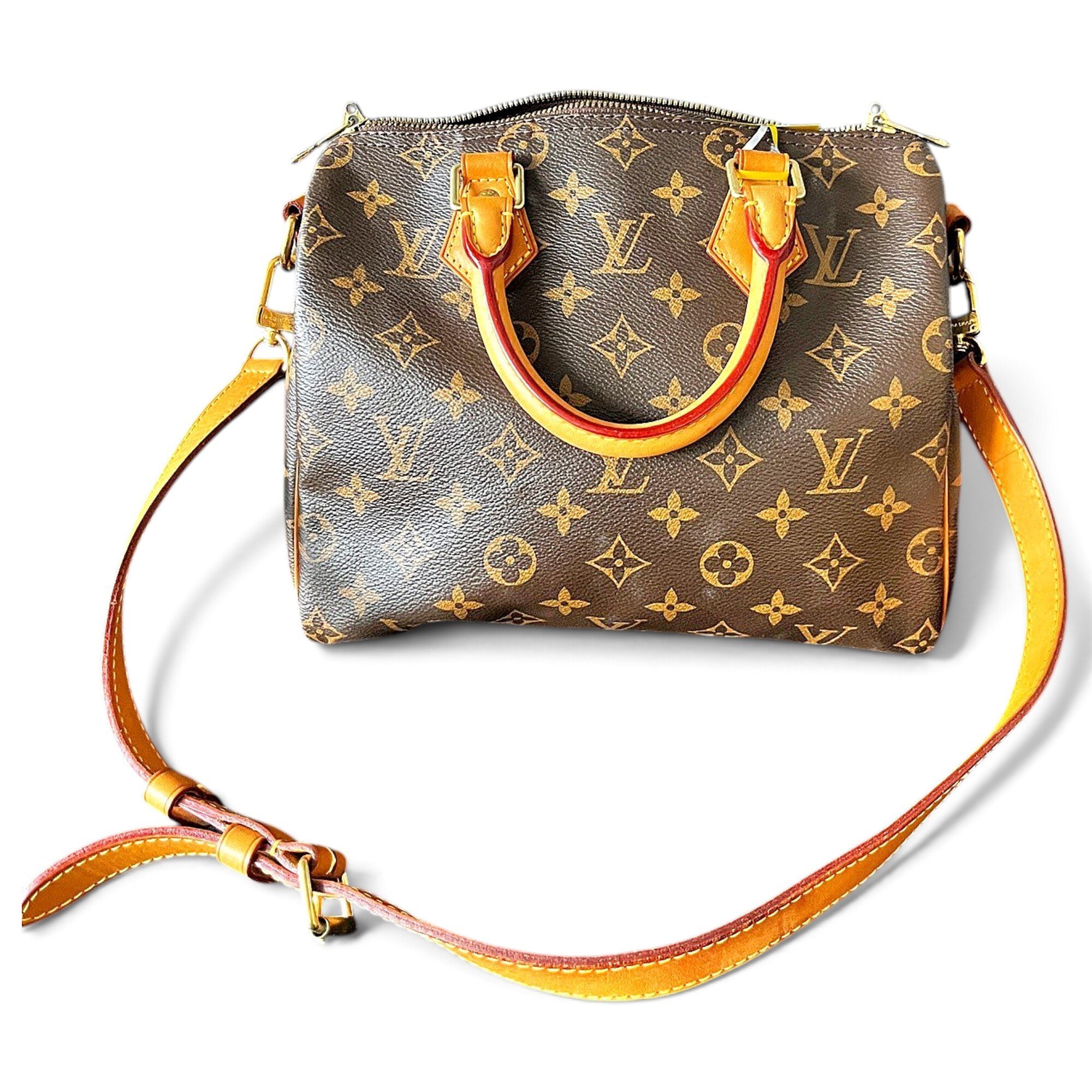 Speedy leather handbag