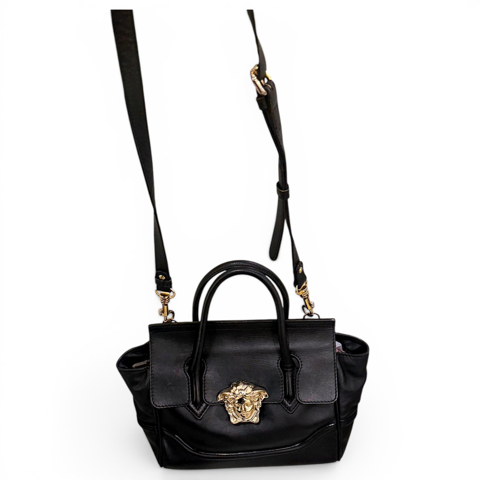 Versace Palazzo Empire leather handbag