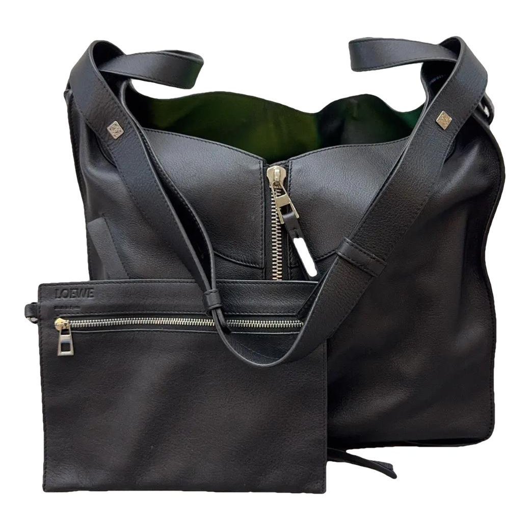 Hammock leather handbag