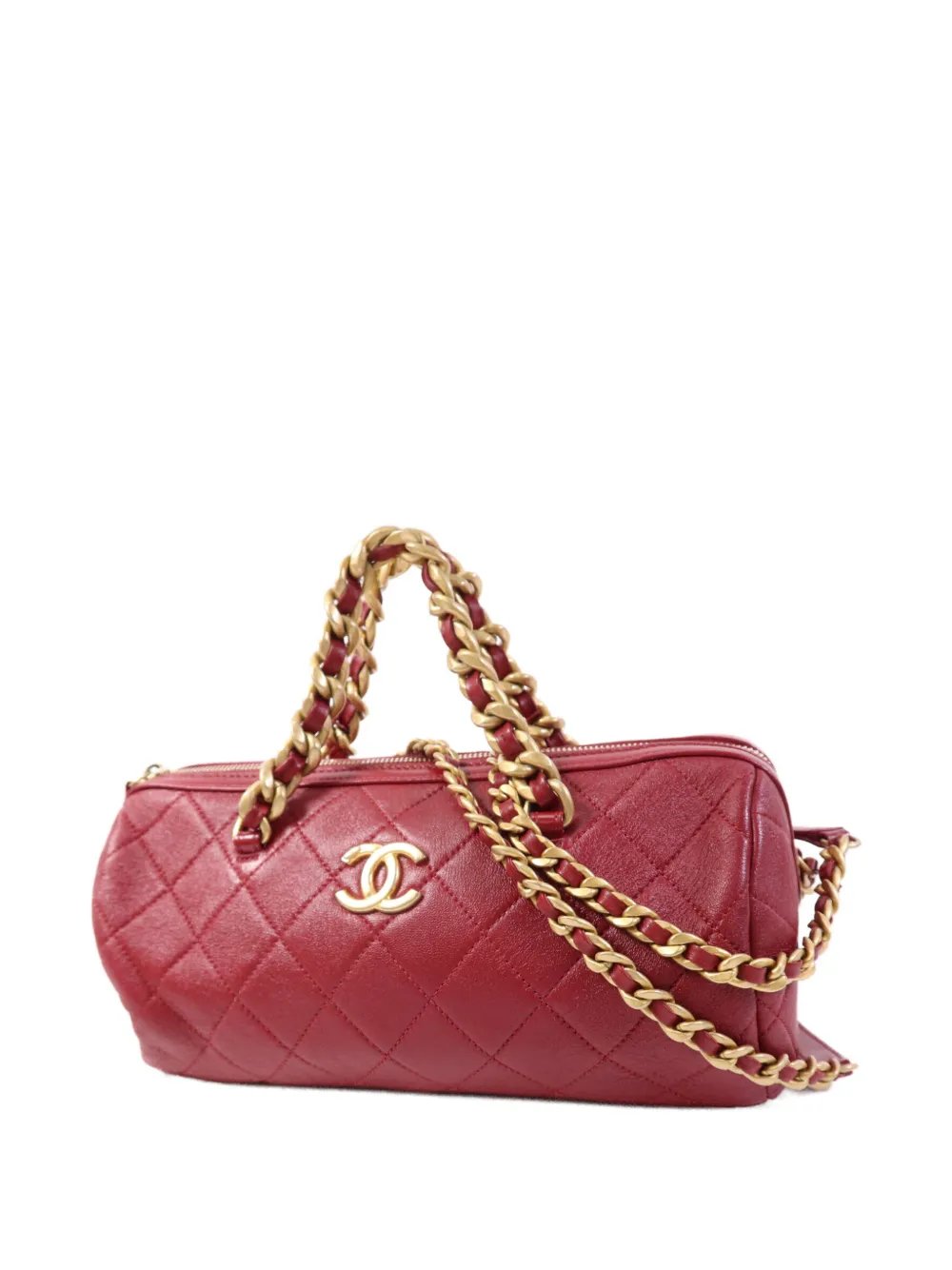 quilted CC shoulder bag