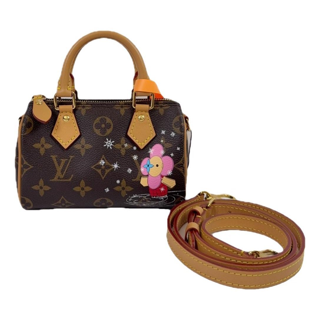 Nano Speedy / Mini HL leather handbag