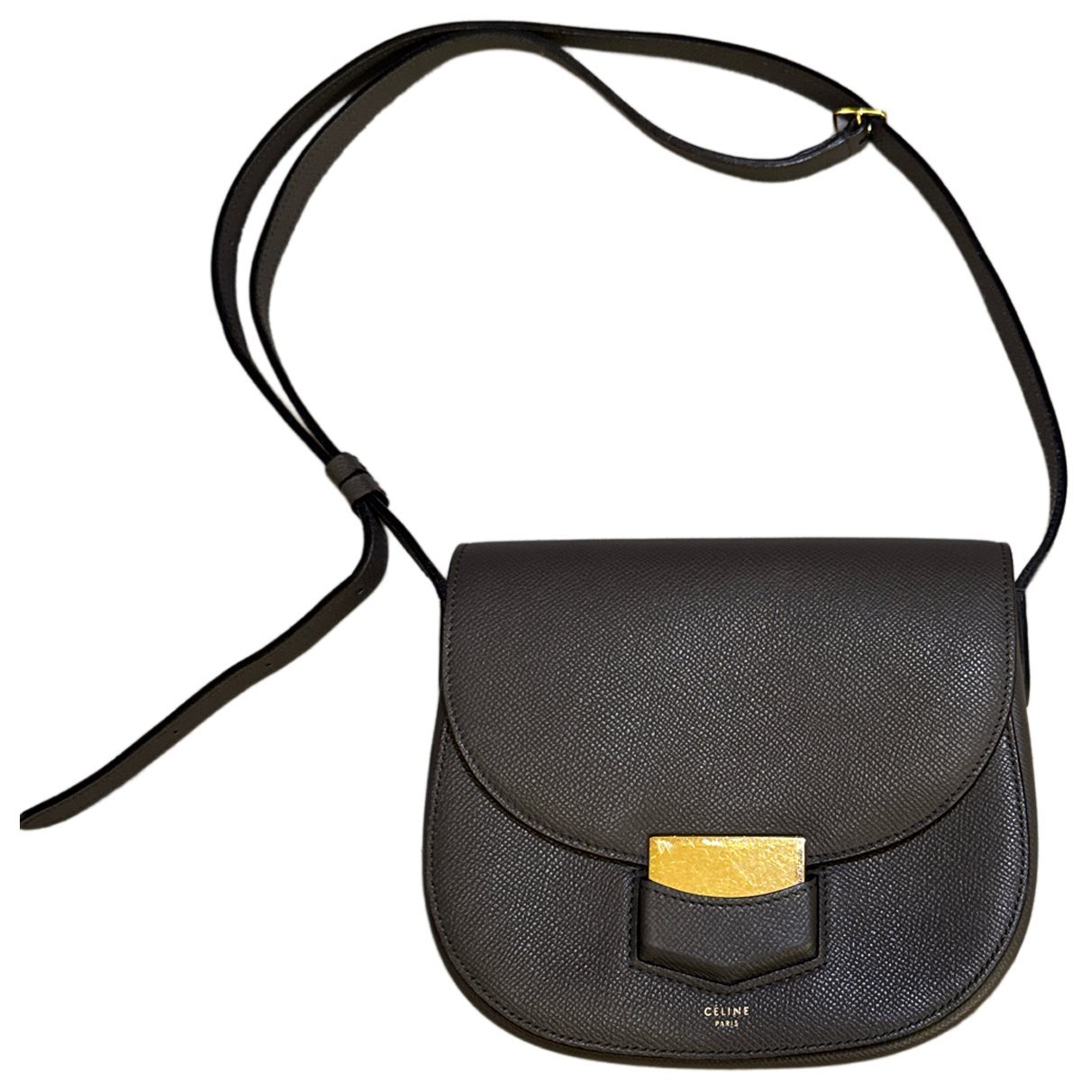 Trotteur leather crossbody bag