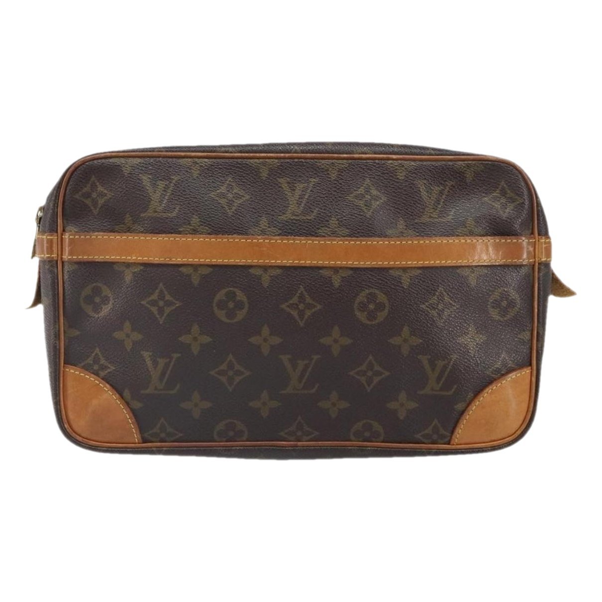 Leather clutch bag