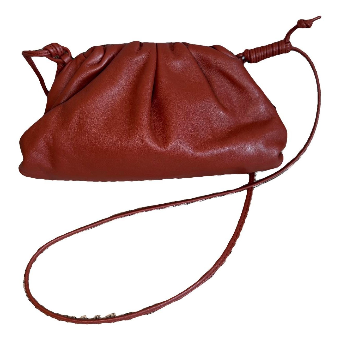 Pouch leather handbag