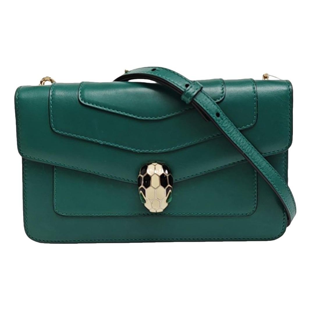 Serpenti leather handbag
