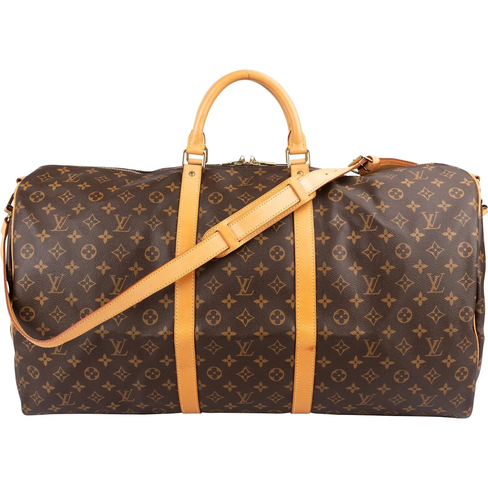 Keepall leather travel bag