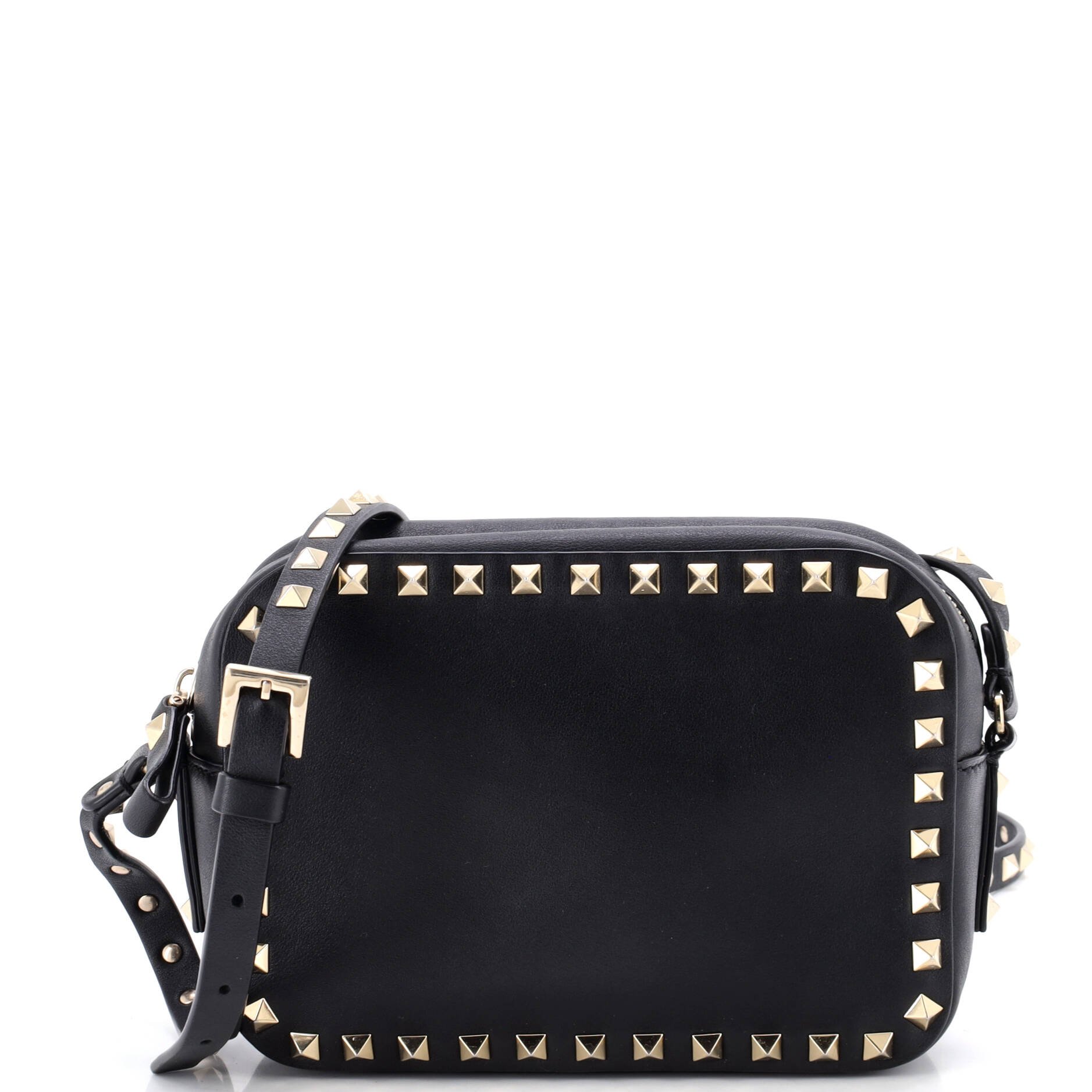 Rockstud Camera Crossbody Bag Leather