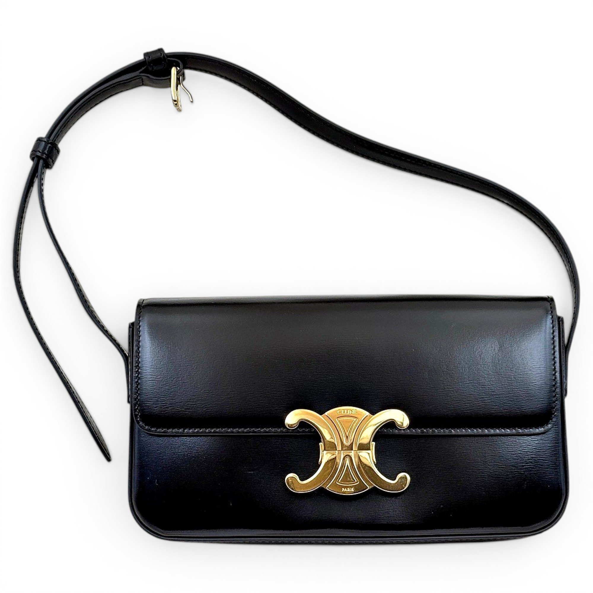 Triomphe Long leather handbag