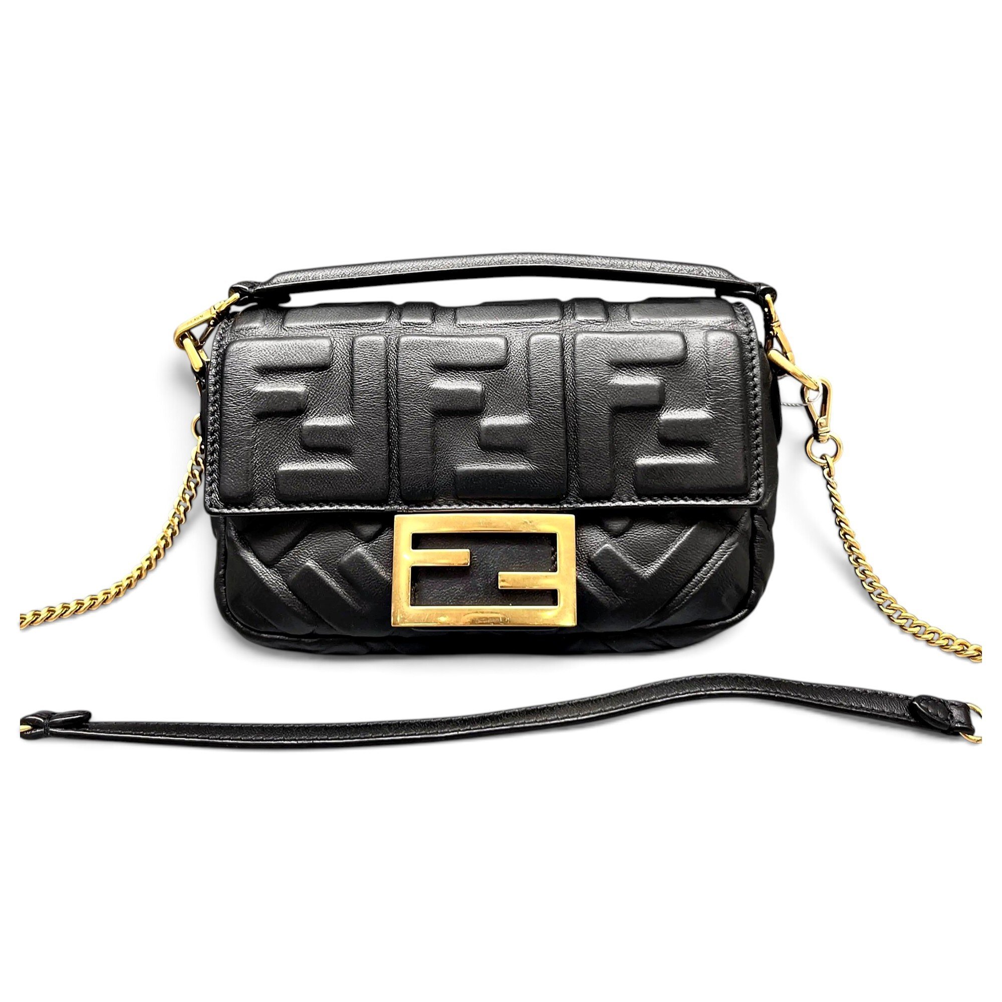 Baguette leather handbag