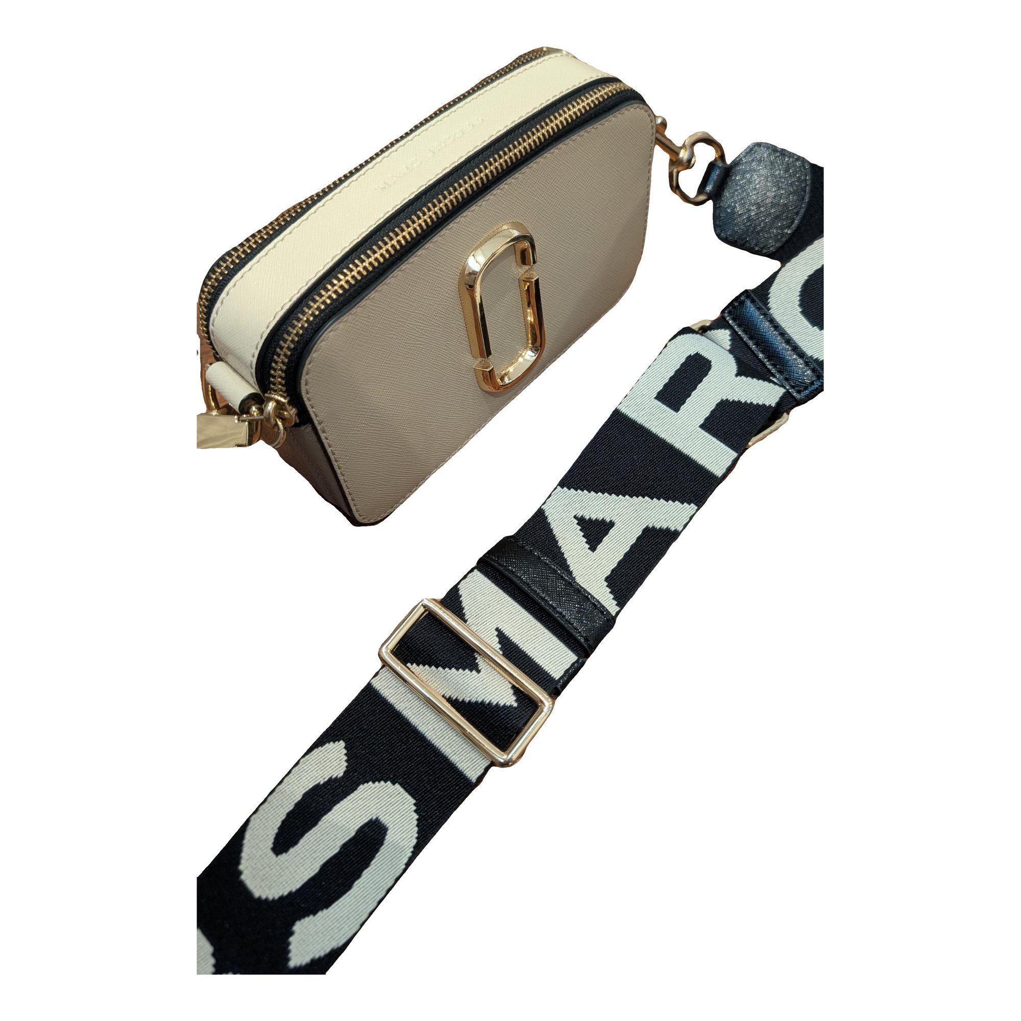 Snapshot leather clutch bag